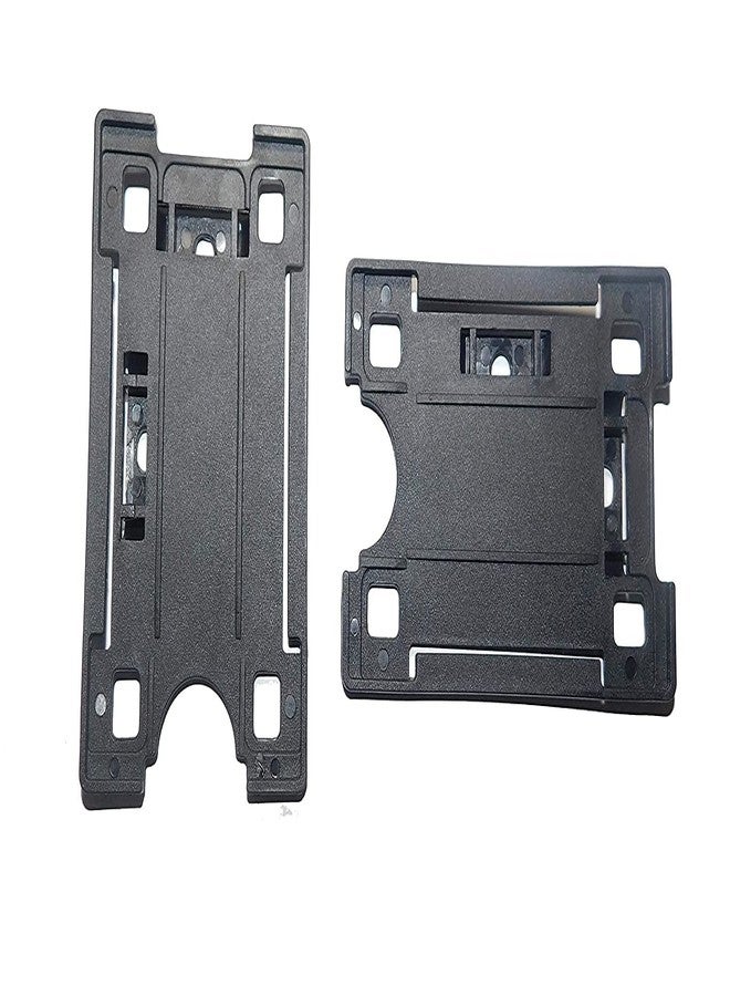 JSMSH Combo Pack of ID Card Holder with Retractable Reel yoyo Combo (Black and Blue, Pack of 1) - Image 2